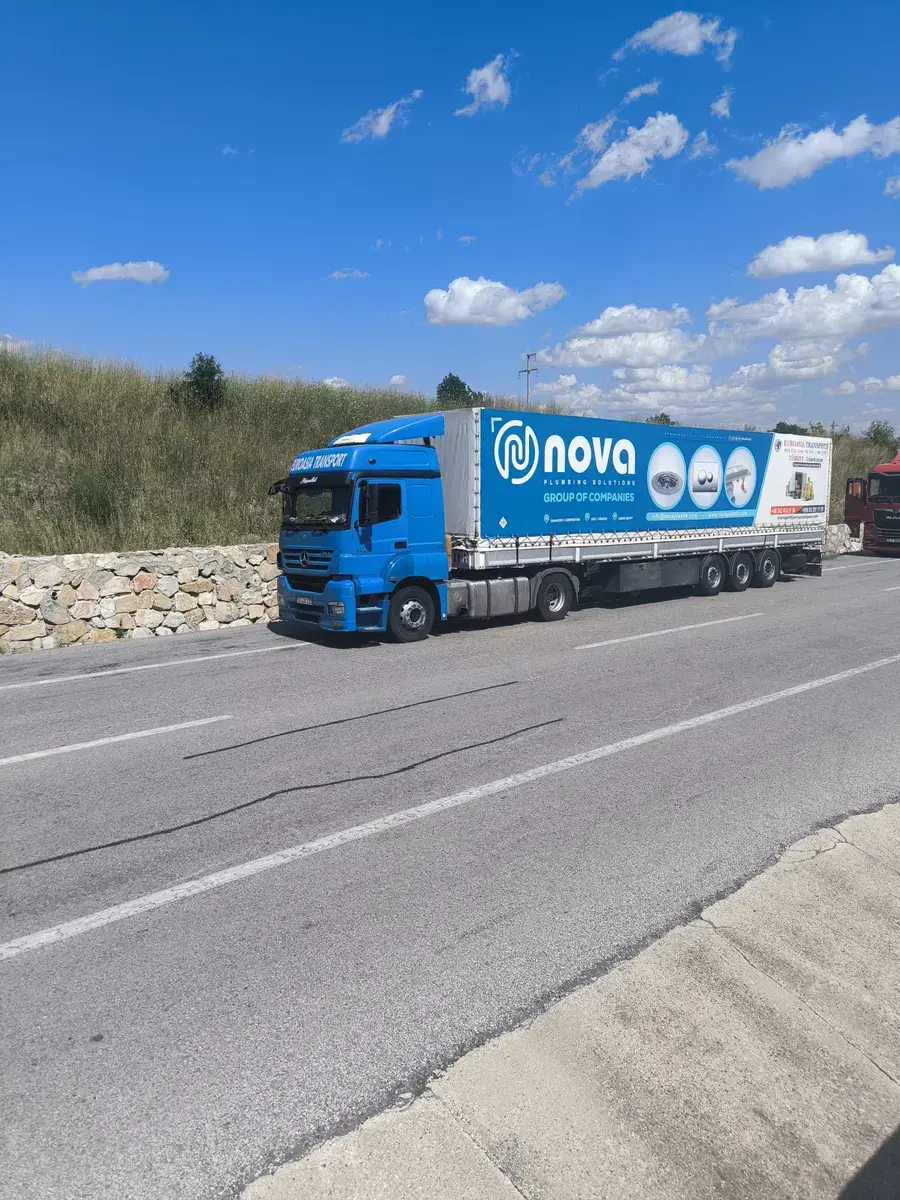 Euroasia Transport tenteli dorse, yolda sevkiyat